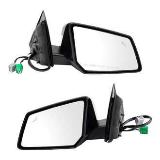 TRQ® - Driver and Passenger Side Power View Mirrors (Heated, Foldaway)