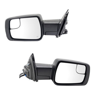 TRQ® - Driver and Passenger Side Power View Mirror Set (Heated, Foldaway)