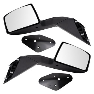 TRQ® - Driver and Passenger Side Manual View Mirror Set (Non-Heated, Foldaway)