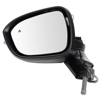 TRQ® - Driver Side View Mirror (Heated, Foldaway)