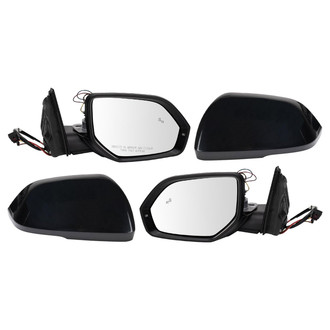 TRQ® - Driver and Passenger Side Power View Mirror Set (Heated, Foldaway)