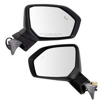 TRQ® - Driver and Passenger Side View Mirror Set (Heated, Foldaway)