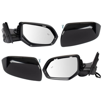 TRQ® - Driver and Passenger Side Power View Mirror Set (Heated, Foldaway)