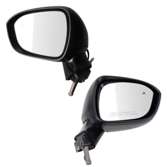 TRQ® - Driver and Passenger Side View Mirror Set