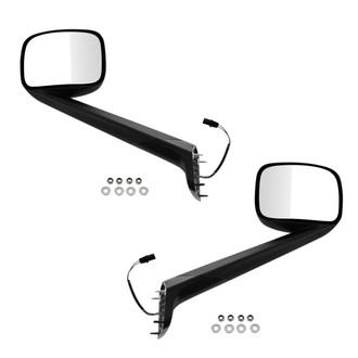 TRQ® - Driver and Passenger Side Manual View Mirror Set (Heated)