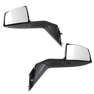 TRQ® - Driver and Passenger Side Manual View Mirror Set (Non-Heated)