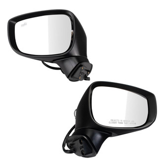 TRQ® - Driver and Passenger Side Power View Mirror Set (Heated, Foldaway)