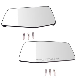 TRQ® - Driver and Passenger Side View Mirror Glass Set