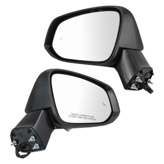 TRQ® - Driver and Passenger Side Power View Mirror Set (Heated, Foldaway)