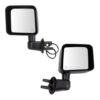 TRQ® - Driver and Passenger Side Power View Mirror Set (Heated, Foldaway)