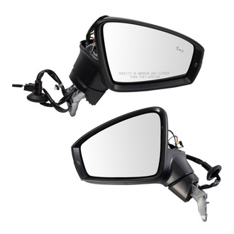 TRQ® - Driver and Passenger Side Power View Mirror Set (Heated, Foldaway)