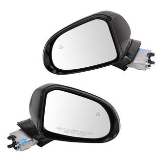 TRQ® - Driver and Passenger Side Power View Mirror Set (Heated, Foldaway)