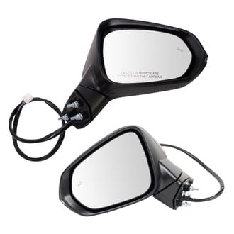 TRQ® - Driver and Passenger Side Power View Mirror Set (Heated, Foldaway)