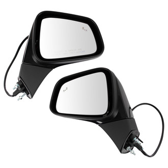 TRQ® - Driver and Passenger Side Power View Mirror Set (Heated, Foldaway)