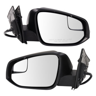 TRQ® - Driver and Passenger Side Power View Mirror Set (Heated, Foldaway)