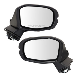 TRQ® - Driver and Passenger Side Power View Mirror Set (Non-Heated, Foldaway)