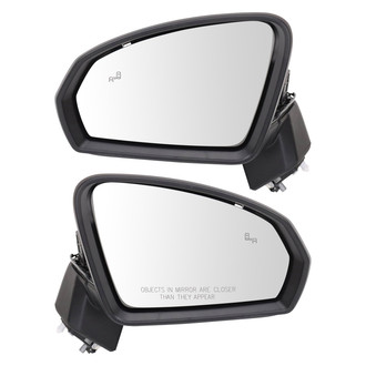TRQ® - Driver and Passenger Side Power View Mirror Set (Non-Heated, Foldaway)