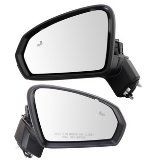 TRQ® - Driver and Passenger Side Power View Mirror Set (Heated, Foldaway)
