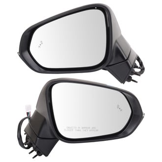 TRQ® - Driver and Passenger Side Power View Mirror Set (Heated, Foldaway)