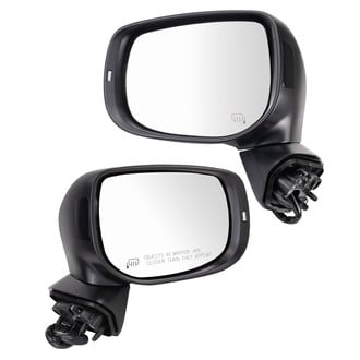 TRQ® - Driver and Passenger Side Power View Mirror Set (Heated, Foldaway)