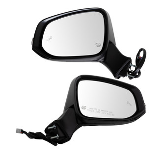 TRQ® - Driver and Passenger Side Power View Mirror Set (Heated, Foldaway)