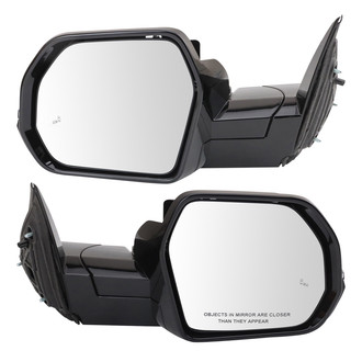 TRQ® - Driver and Passenger Side Power View Mirror Set (Foldaway)