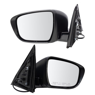 TRQ® - Driver and Passenger Side Power View Mirror Set (Non-Heated, Foldaway)