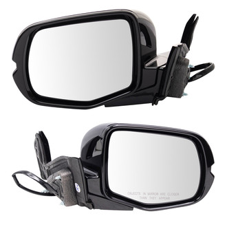 TRQ® - Driver and Passenger Side Power View Mirror Set (Non-Heated, Foldaway)