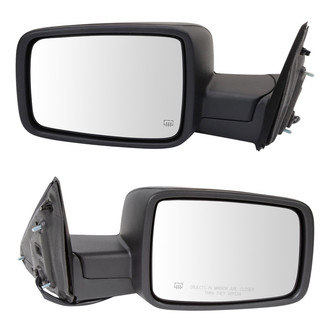 TRQ® - Driver and Passenger Side Power View Mirror Set (Heated, Foldaway)