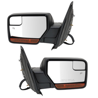 TRQ® - Driver and Passenger Side Power View Mirror Set (Heated, Foldaway)