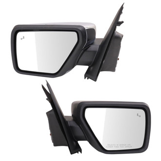 TRQ® - Driver and Passenger Side View Mirror Set