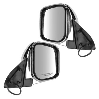TRQ® - Driver and Passenger Side Power View Mirror Set (Non-Heated, Foldaway)