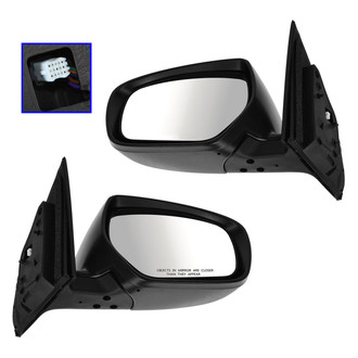 TRQ® - Driver and Passenger Side Power View Mirror Set (Heated, Foldaway)