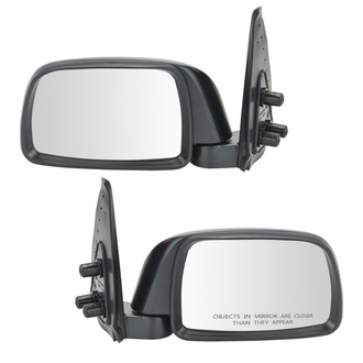 TRQ® - Driver and Passenger Side Manual View Mirror Set
