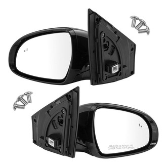 TRQ® - Driver and Passenger Side Power View Mirrors (Heated, Foldaway)