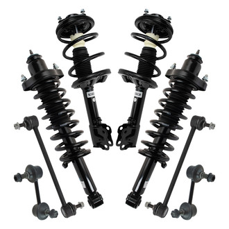 TRQ® - Front and Rear Shock Absorber and Suspension Kit