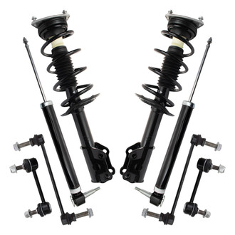 TRQ® - Front and Rear Shock Absorber and Suspension Kit