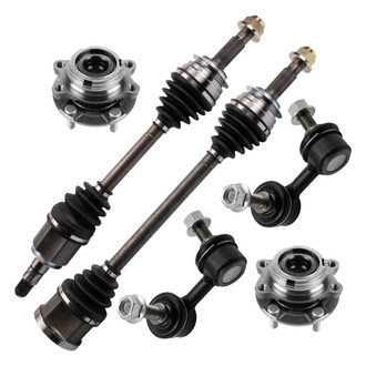 TRQ® - Front Axle Shaft and Suspension Kit