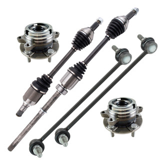 TRQ® - Front Axle Shaft and Suspension Kit