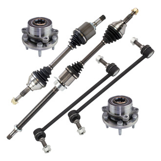 TRQ® - Front Axle Shaft and Suspension Kit