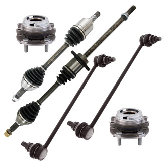 TRQ® - Front Axle Shaft and Suspension Kit