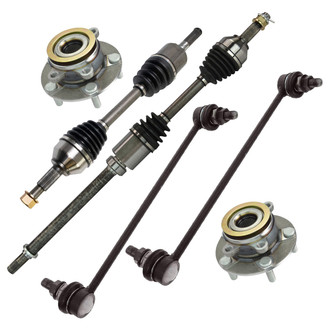 TRQ® - Front Axle Shaft and Suspension Kit