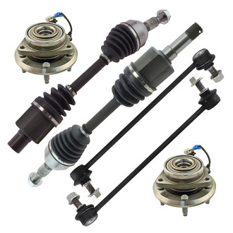 TRQ® - Front Axle Shaft and Suspension Kit