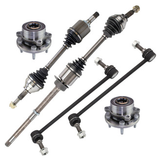 TRQ® - Front Axle Shaft and Suspension Kit