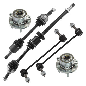 TRQ® - Front Axle Shaft and Suspension Kit