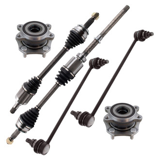 TRQ® - Front Axle Shaft and Suspension Kit