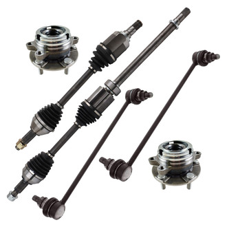 TRQ® - Front Axle Shaft and Suspension Kit