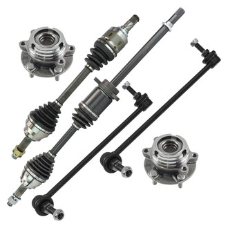 TRQ® - Front Axle Shaft and Suspension Kit