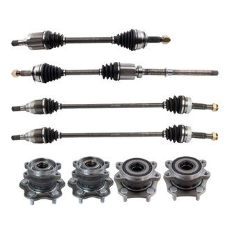 TRQ® - Front and Rear Drivetrain Kit