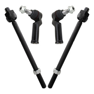 TRQ® - Front Inner and Outer Steering Tie Rod End Kit